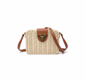 CARTERA DE TEJIDO BEIGE CLARO