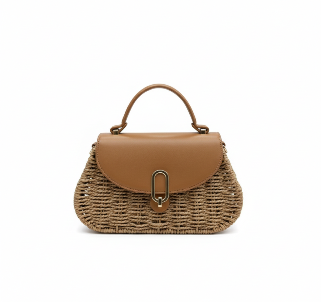 CARTERA DE CUERO MARRON