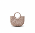 CARTERA DE TEJIDO ROSADO