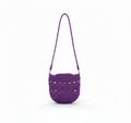 CARTERA DE TEJIDO MORADO