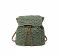 MOCHILA DE TEJIDO VERDE