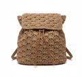 MOCHILA DE TEJIDO MARRON