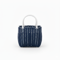 CARTERA DE TEJIDO AZUL OSCURO