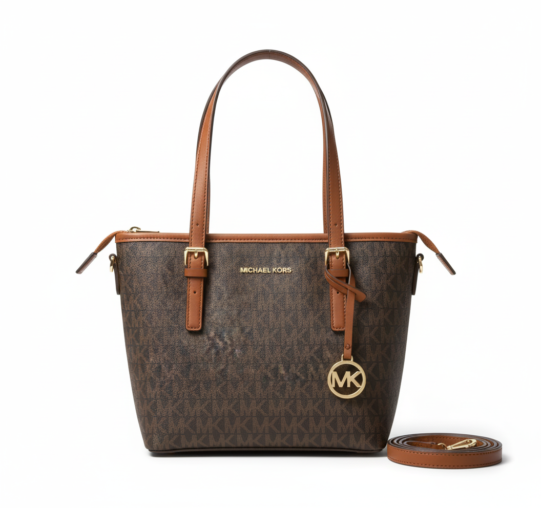 CARTERA DE PLASTICO MARRON
