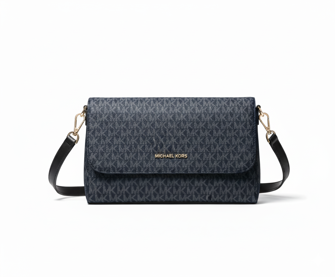CARTERA DE PLASTICO AZUL OSCURO