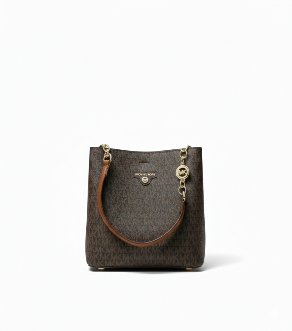 CARTERA DE PLATICO MARRON CLARO