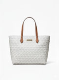 CARTERA DE PLASTICO BLANCO CON NARANJA