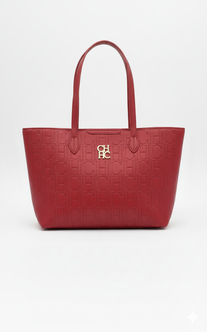 CARTERA DE PLASTICO ROJO