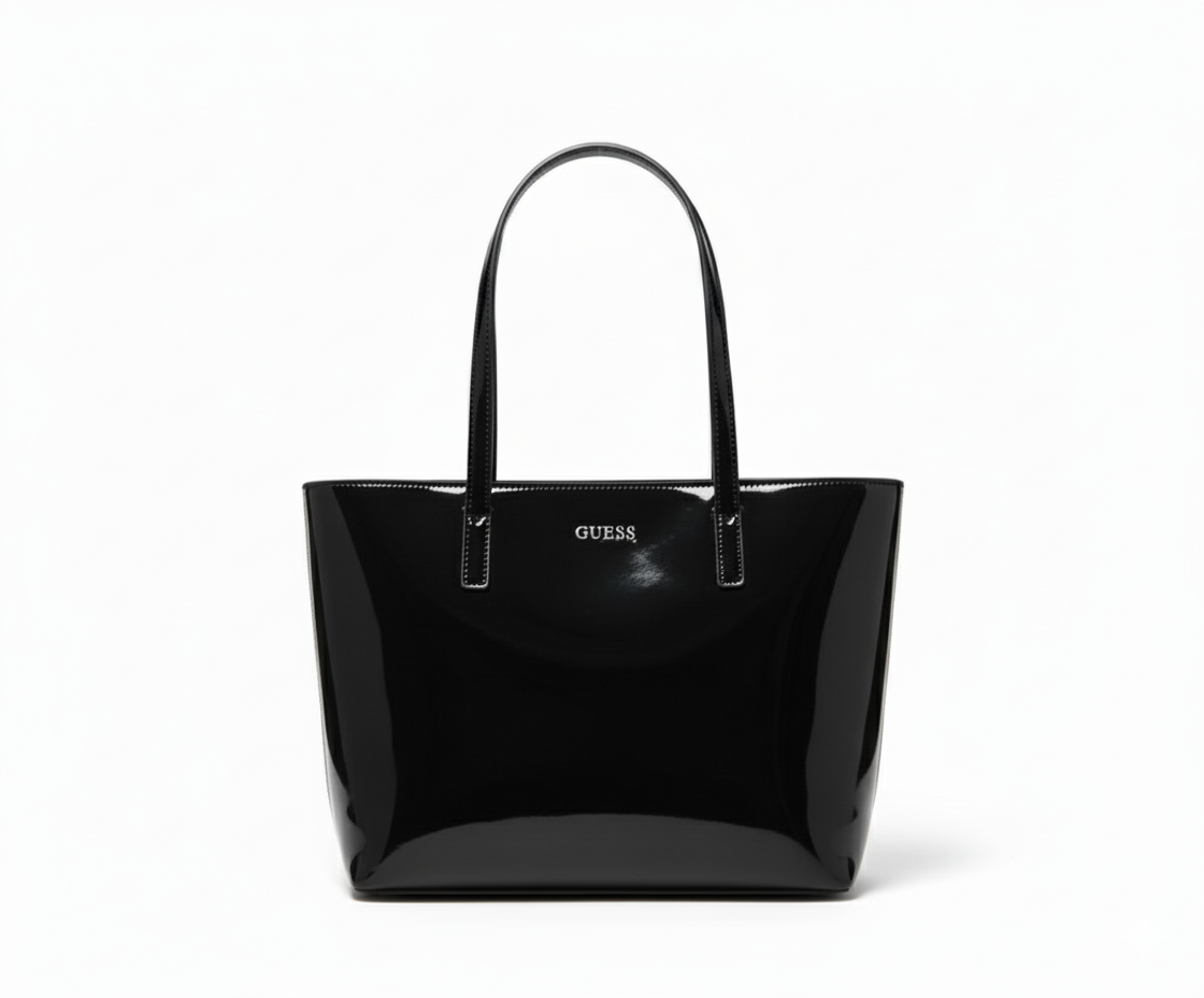 CARTERA DE PLASTICO NEGRO GUESS