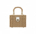 CARTERA DE MIMBRE MARRON CLARO