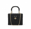 CARTERA DE MIMBRE NEGRO