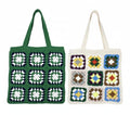 CARTERA DE HOMBRO DE GANCHILLO CON GRANNY SQUARES