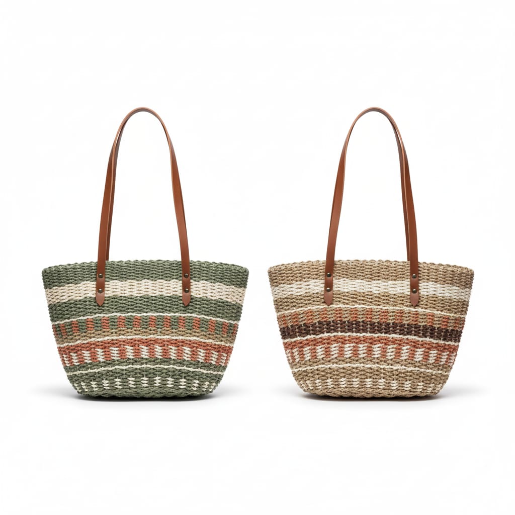 CARTERA TOTE DE HOMBRO CON ASAS DE CUERO