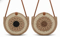 CARTERA BANDOLERA REDONDA DE CROCHET CON PATRON MANDALA
