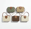 CARTERA BANDOLERA RECTANGULAR DE TEJIDO